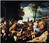Titian The Bacchanal of the Andrians CRISP painting